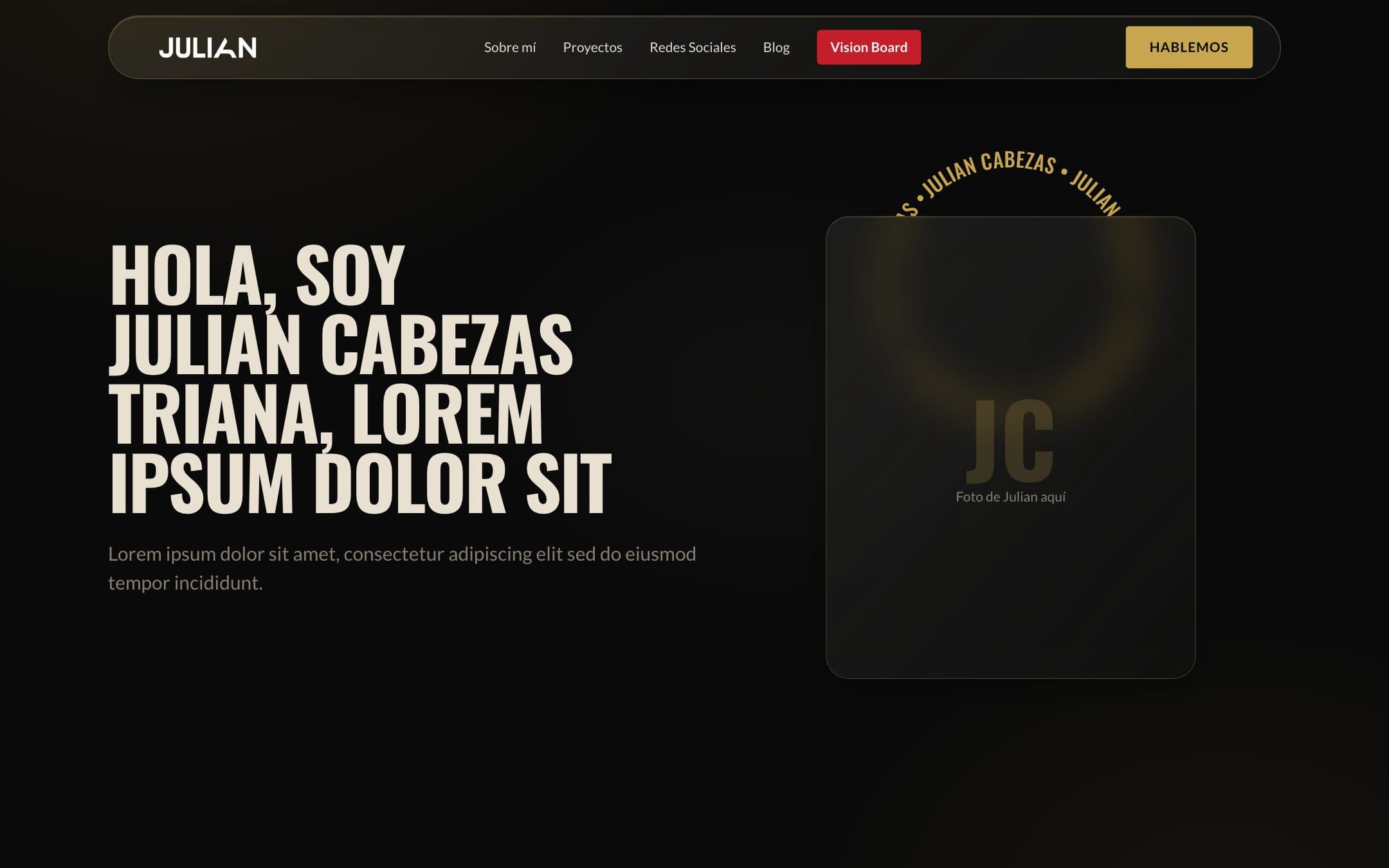 Screenshot of Julian Cabezas Triana